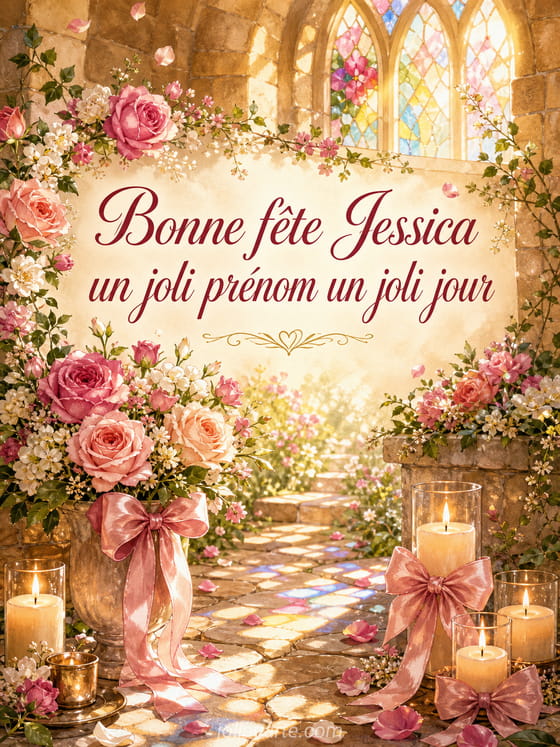 Carte bonne fĂȘte Jessica