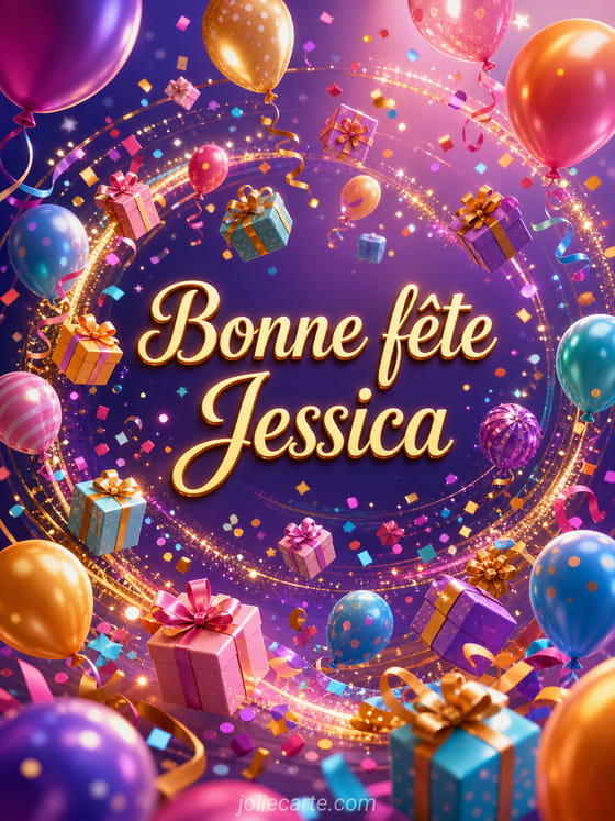Carte bonne fĂȘte Jessica