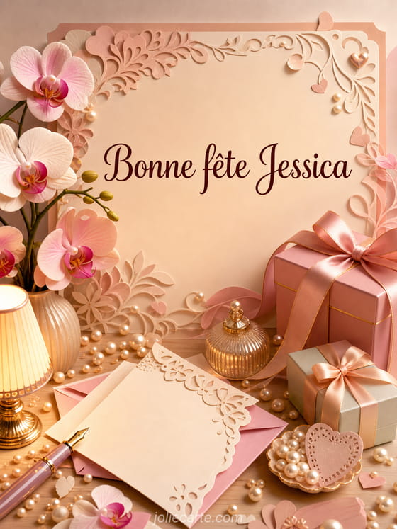 Carte bonne fĂȘte Jessica
