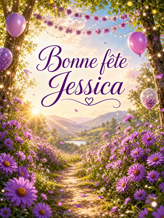 Carte bonne fĂȘte Jessica