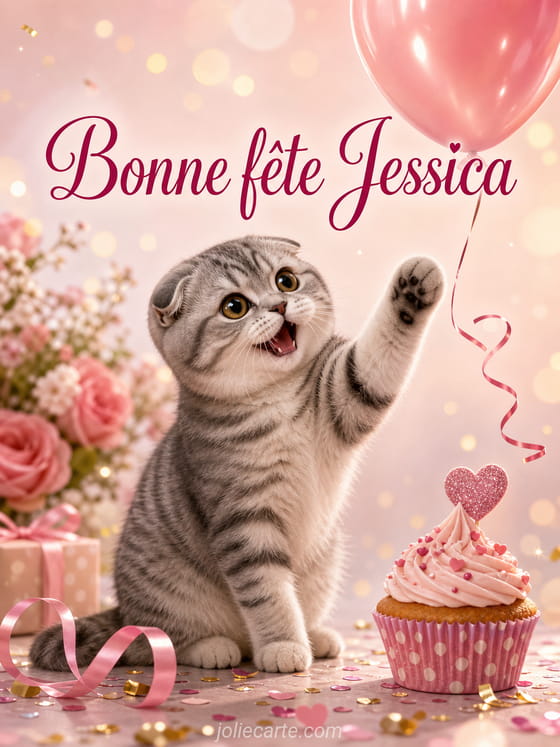 Carte bonne fĂȘte Jessica