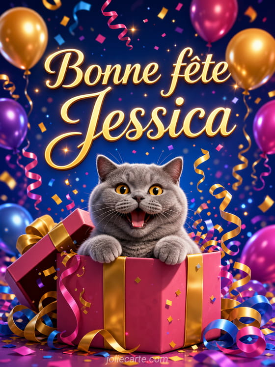 Carte bonne fĂȘte Jessica