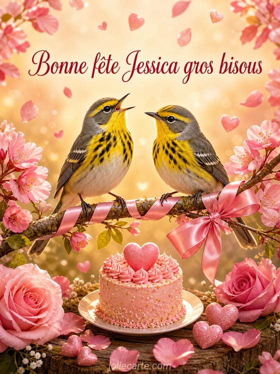 Carte bonne fĂȘte Jessica