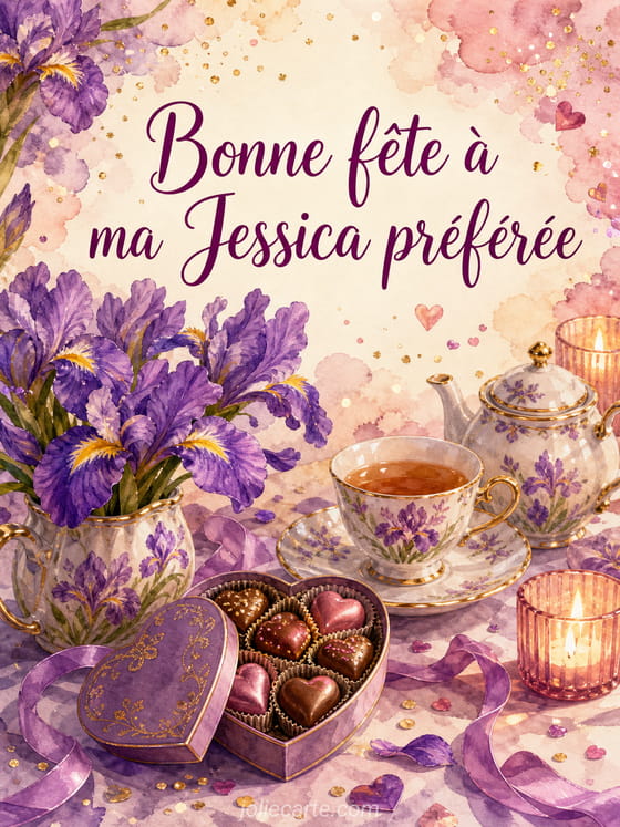 Carte bonne fĂȘte Jessica