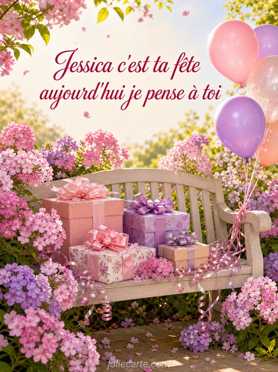 Carte bonne fĂȘte Jessica
