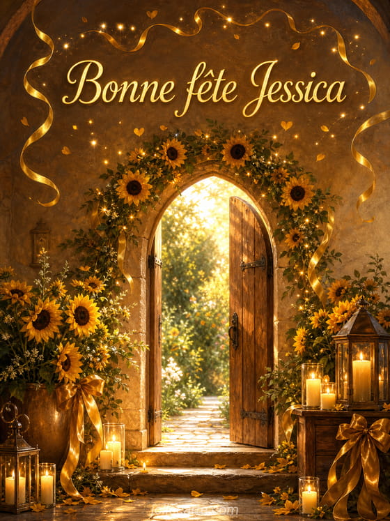Carte bonne fĂȘte Jessica
