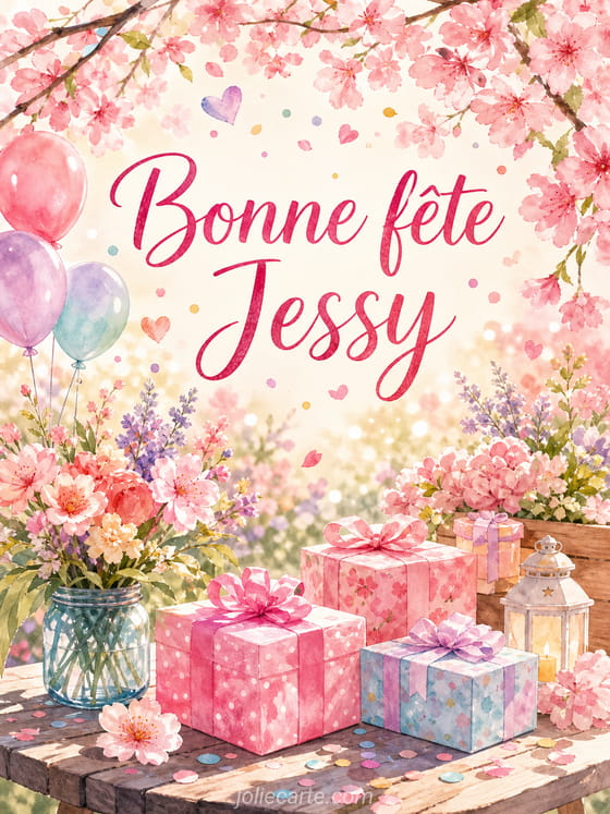 Carte bonne fĂȘte Jessy
