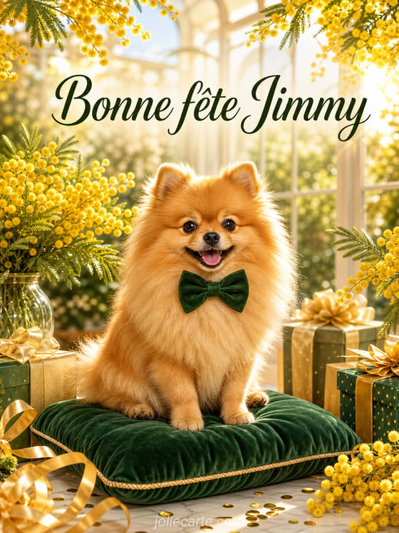 Carte bonne fĂȘte Jimmy