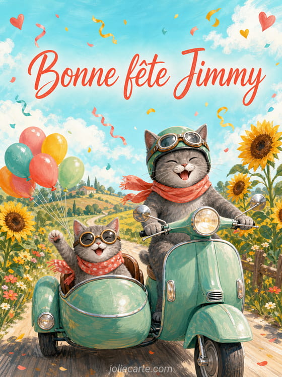 Carte bonne fĂȘte Jimmy