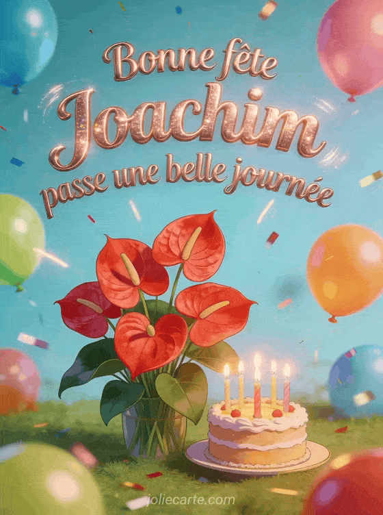 Bonne fête Joachim - Bonne fete joachim gif anime