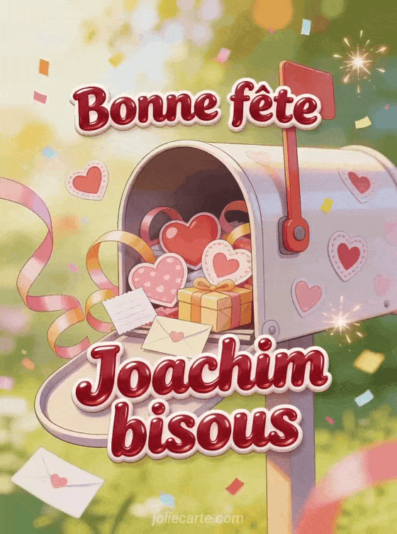 Bonne fête Joachim - Bonne fete joachim bisous