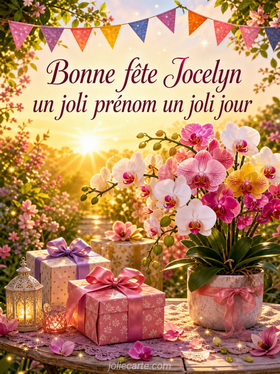 Carte bonne fête Jocelyn