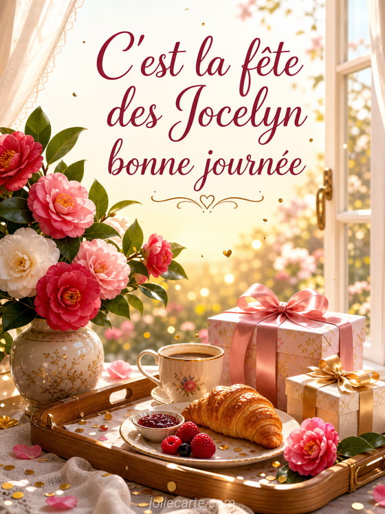 Carte bonne fête Jocelyn