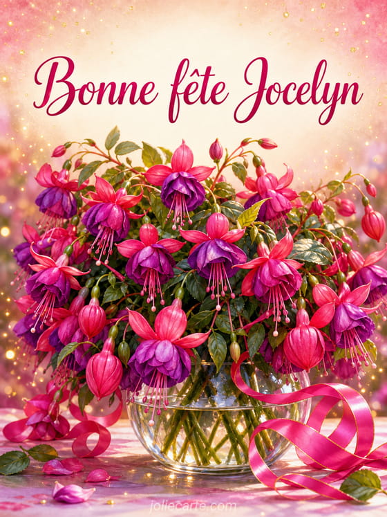 Carte bonne fête Jocelyn