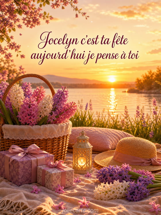 Carte bonne fête Jocelyn