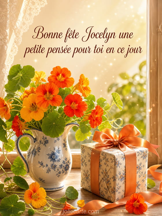 Carte bonne fête Jocelyn