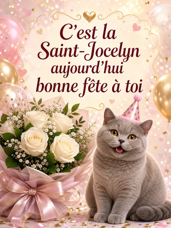 Carte bonne fête Jocelyn