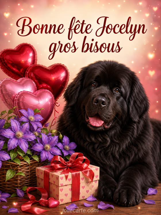 Carte bonne fête Jocelyn