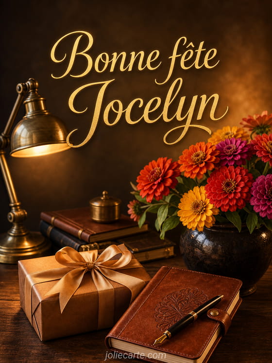 Carte bonne fête Jocelyn