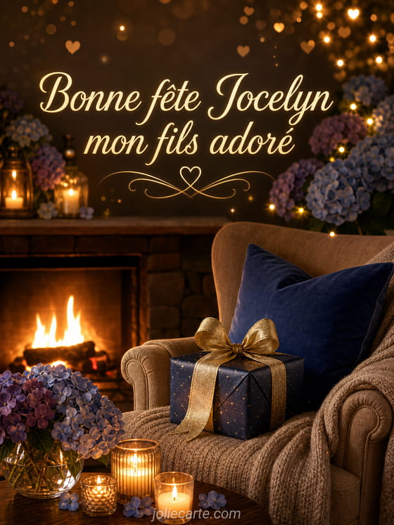 Carte bonne fête Jocelyn