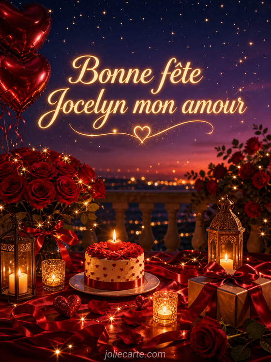 Carte bonne fête Jocelyn