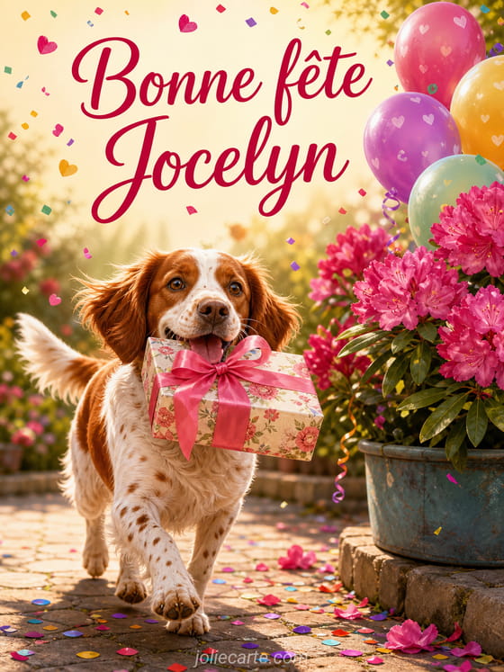 Carte bonne fête Jocelyn