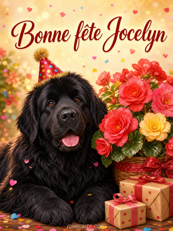 Carte bonne fête Jocelyn