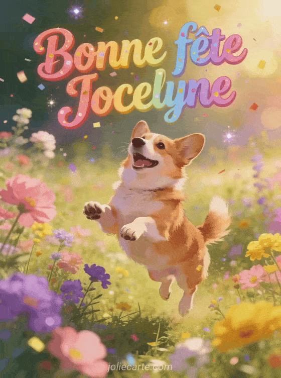 Bonne fête Jocelyne - Jocelyne gif bonne fete gratuit