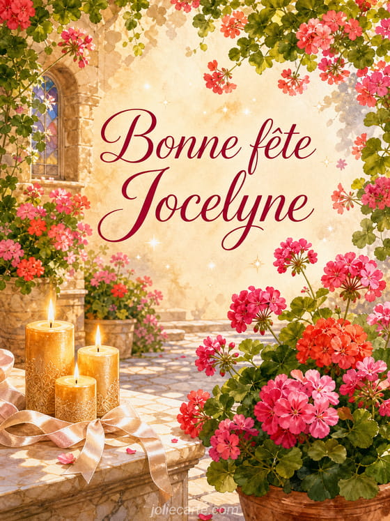 Carte bonne fête Jocelyne