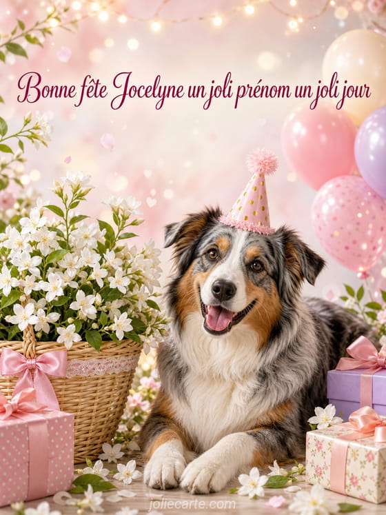 Carte bonne fête Jocelyne