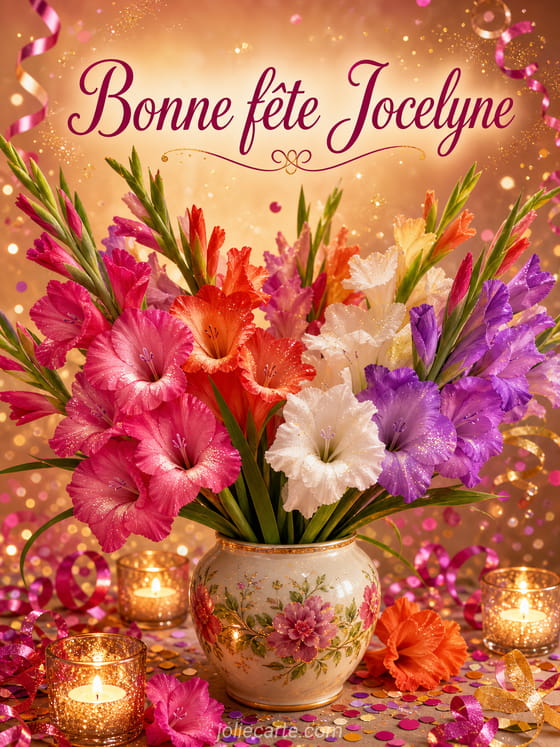 Carte bonne fête Jocelyne