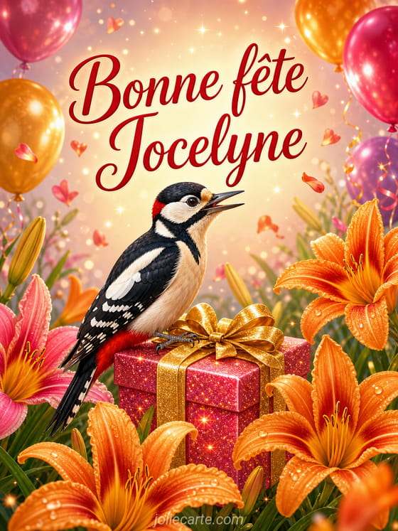 Carte bonne fête Jocelyne
