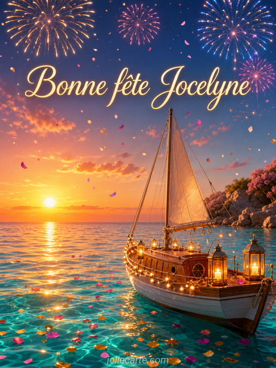 Carte bonne fête Jocelyne
