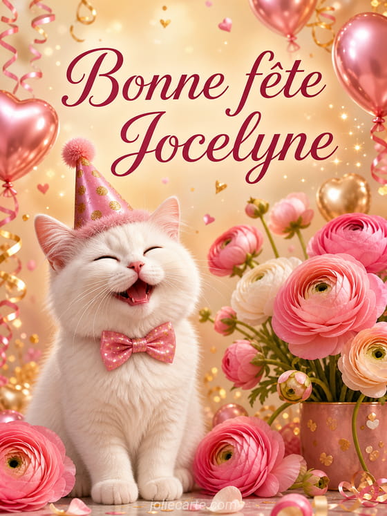 Carte bonne fête Jocelyne