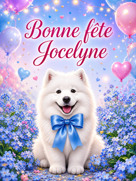 Carte bonne fête Jocelyne