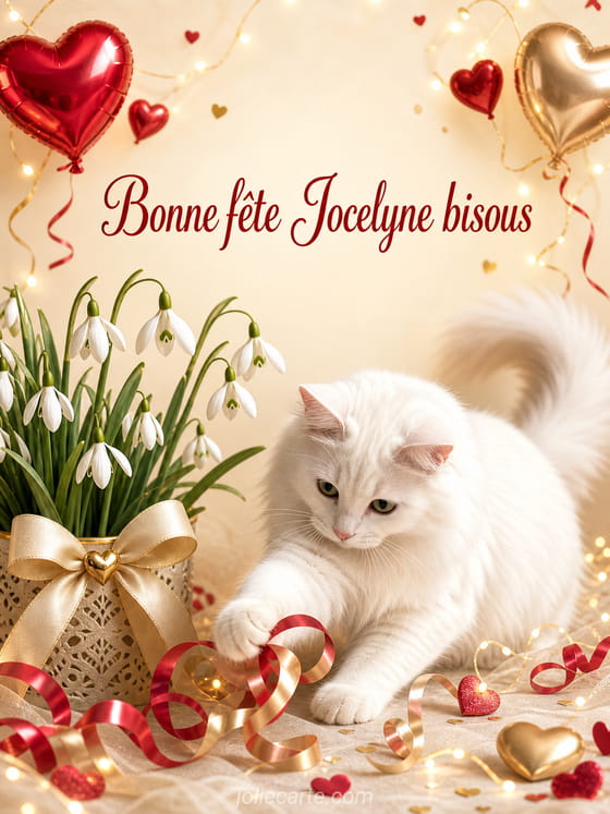 Carte bonne fête Jocelyne