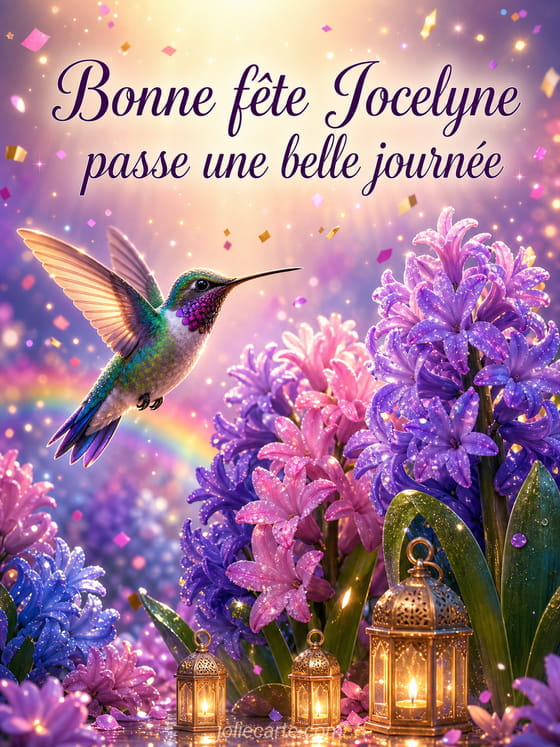 Carte bonne fête Jocelyne
