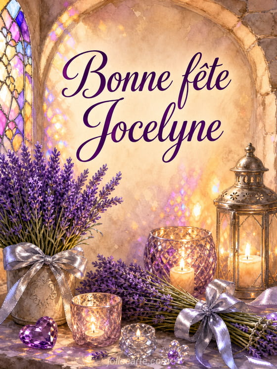 Carte bonne fête Jocelyne