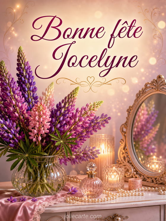 Carte bonne fête Jocelyne