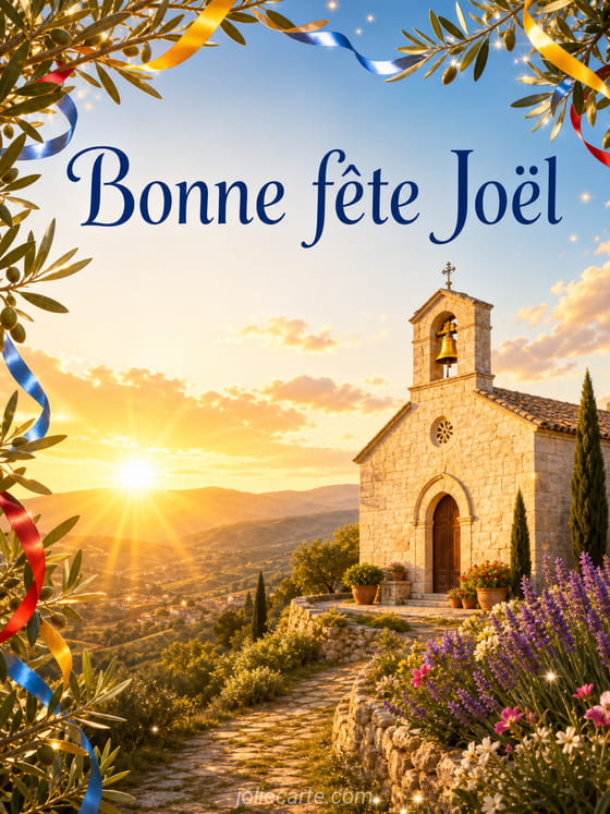 Carte bonne fête Joël