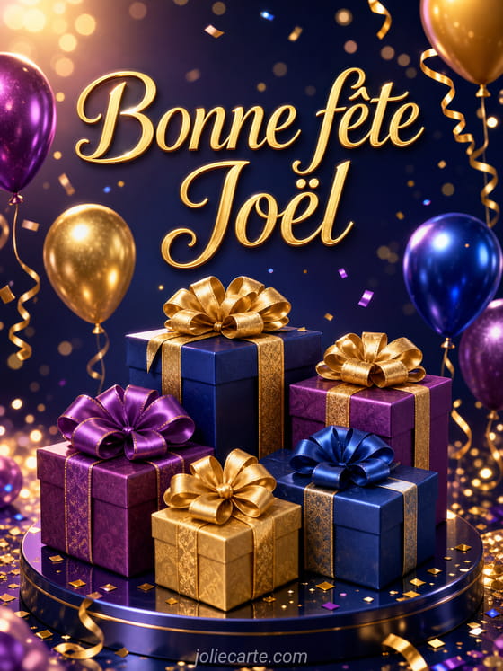 Carte bonne fête Joël