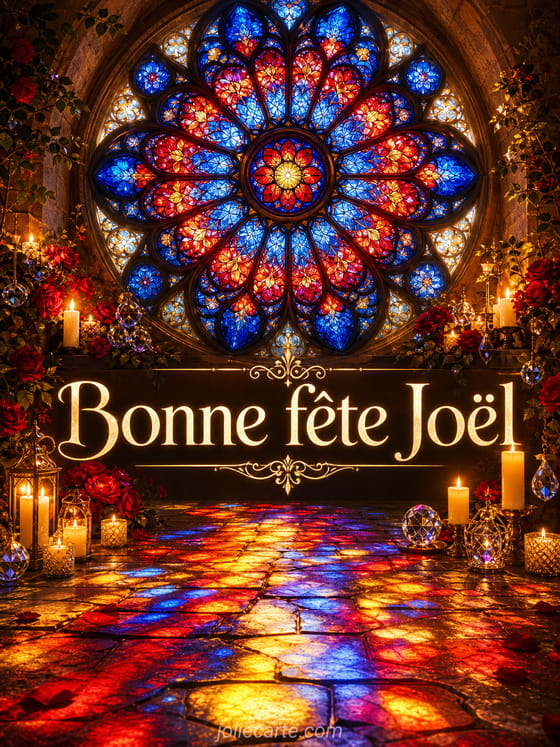 Carte bonne fête Joël