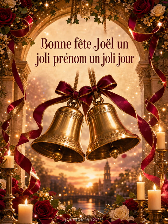Carte bonne fête Joël