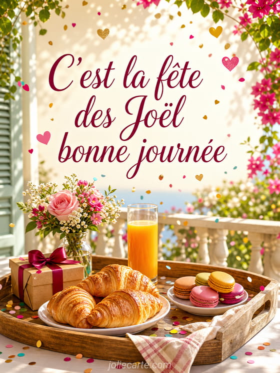 Carte bonne fête Joël