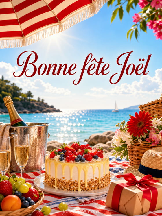 Carte bonne fête Joël