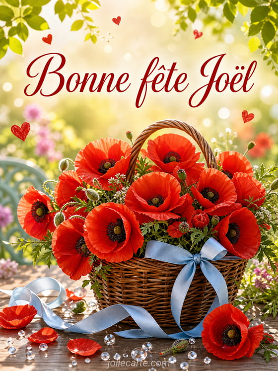 Carte bonne fête Joël