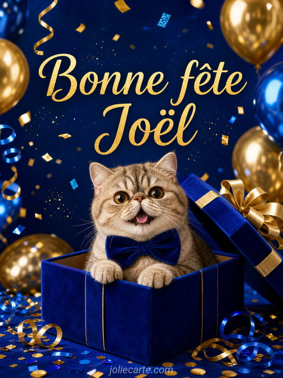 Carte bonne fête Joël