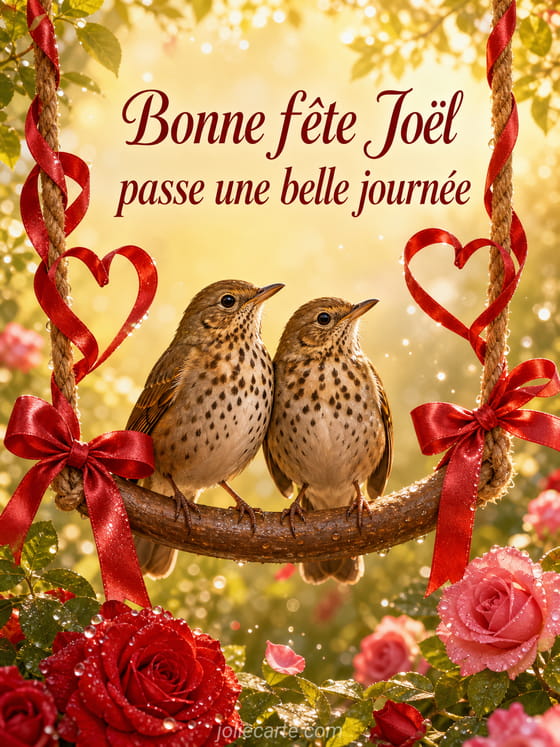 Carte bonne fête Joël