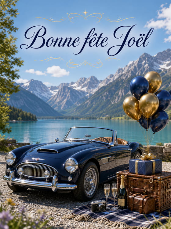 Carte bonne fête Joël