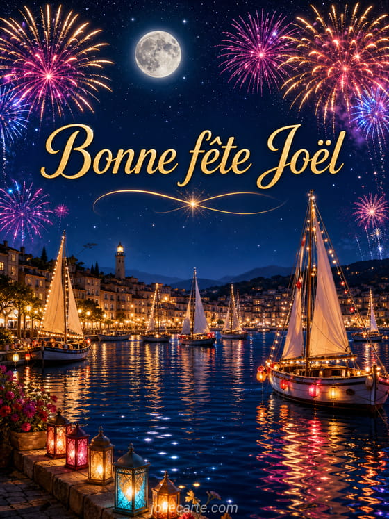 Carte bonne fête Joël